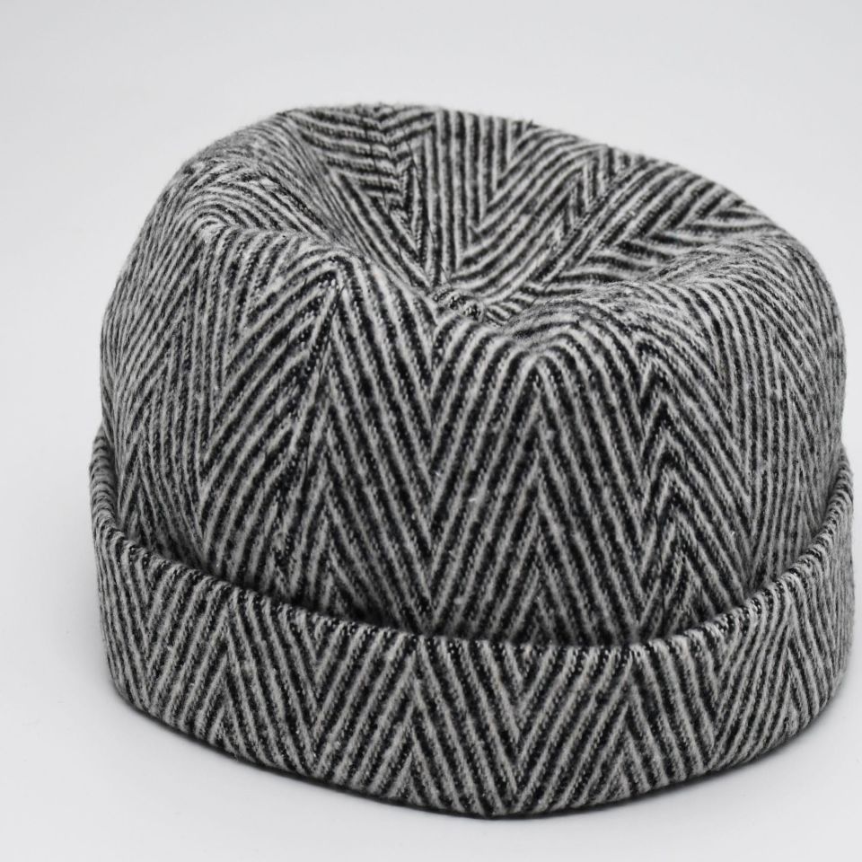 Etnik Desen Kısa Docker Şapka Vintage Cap Kasket