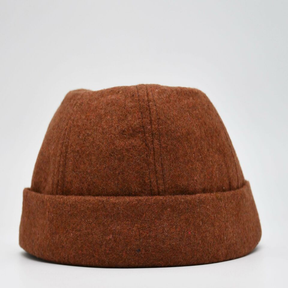 Etnik Desen Kısa Docker Şapka Vintage Cap Kasket