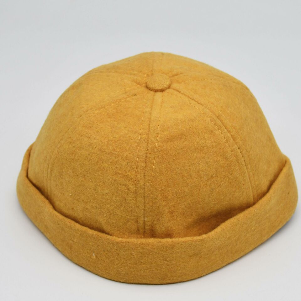 Etnik Desen Kısa Docker Şapka Vintage Cap Kasket