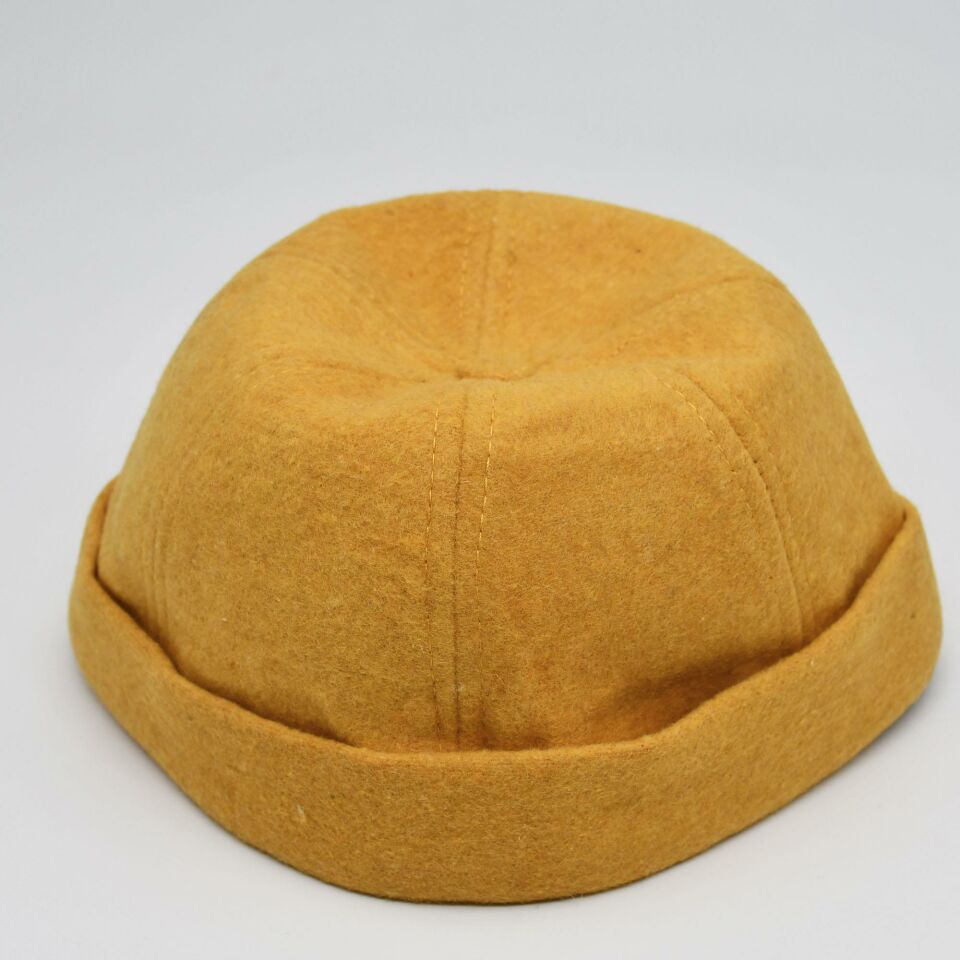 Etnik Desen Kısa Docker Şapka Vintage Cap Kasket