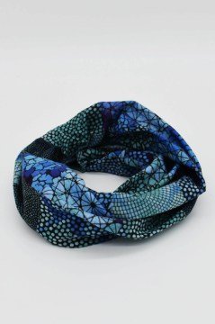 Etnik Mavi Unisex Boyunluk Bandana