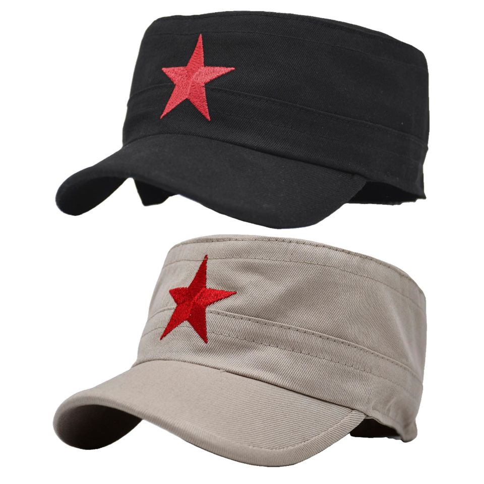 Castro Siyah Ve Bej Şapka Ikili Set Kastro Set Yıldızlı Unisex