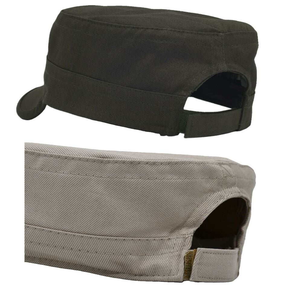 Castro Haki Ve Bej Şapka Ikili Set Kastro Set Yıldızlı Unisex