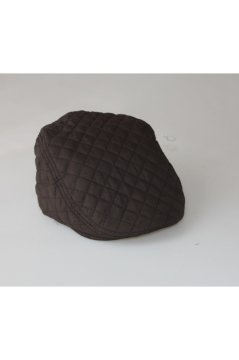 Erkek Kasket Kapitone Şapka-Kahve