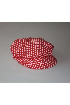 Kırmızı Bayan Şapka Kadın Kasket Yazlık Çok Hafif Flat Cap