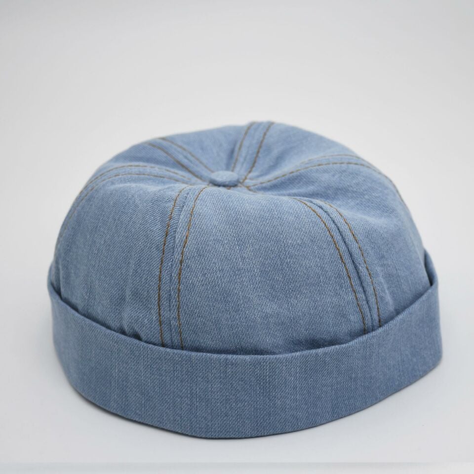 Kadın Kot Şapka Denim Sipersiz Cap