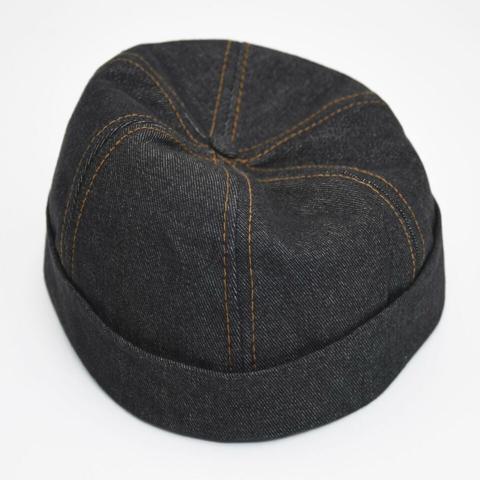 Kadın Kot Şapka Denim Sipersiz Cap Siyah