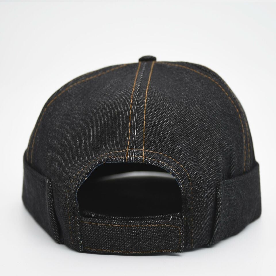 Kadın Kot Şapka Denim Sipersiz Cap Siyah