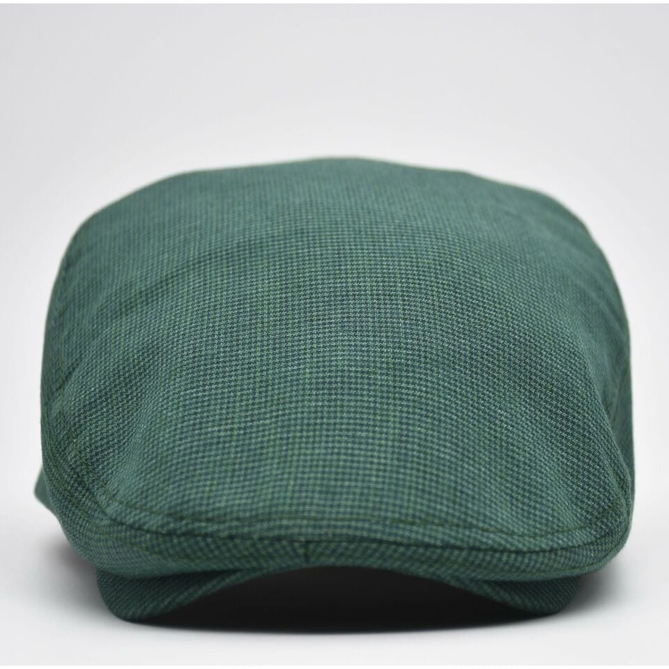 Erkek Kasket Keten Yazlık Flat Cap Şapka