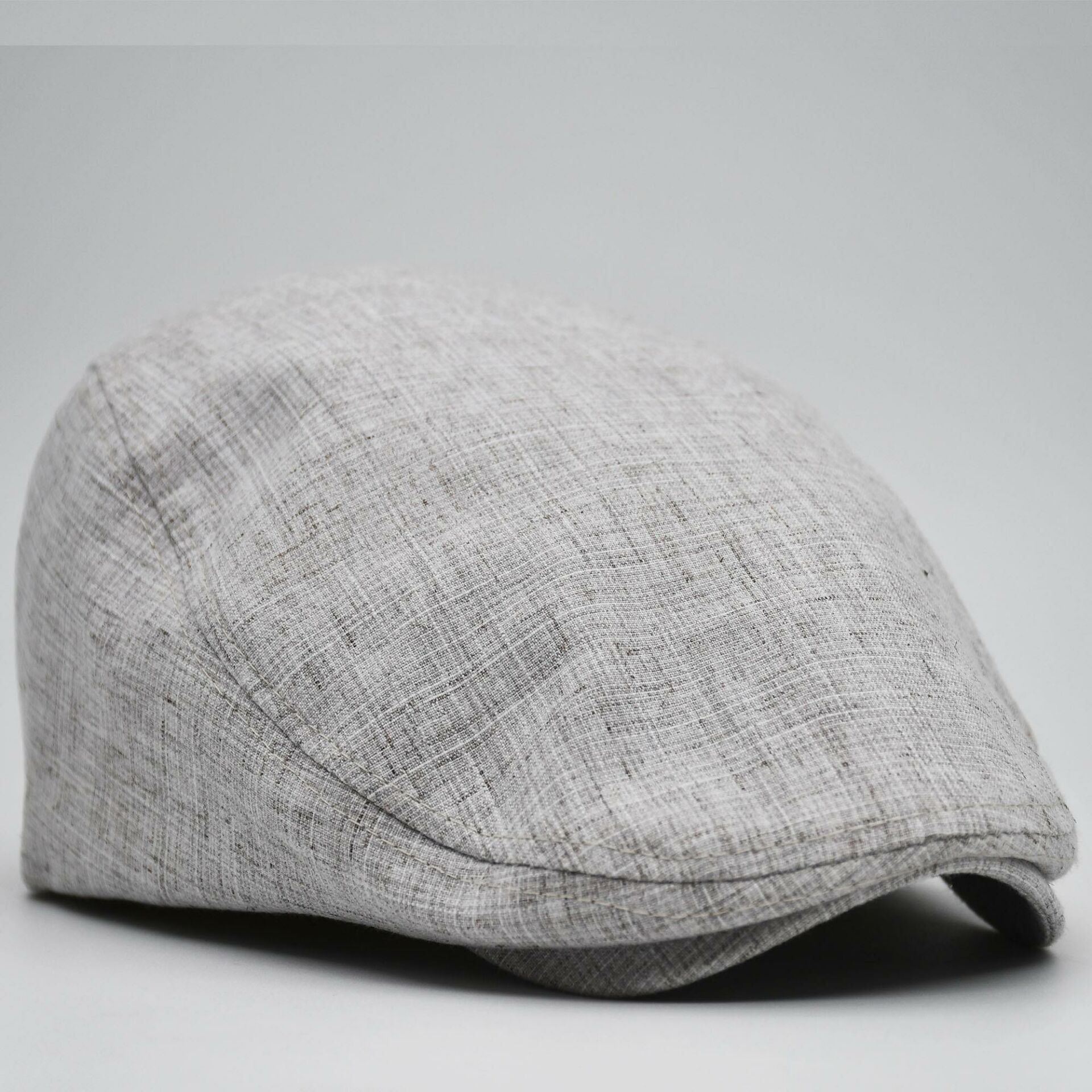 Erkek Kasket Keten Yazlık Flat Cap Şapka