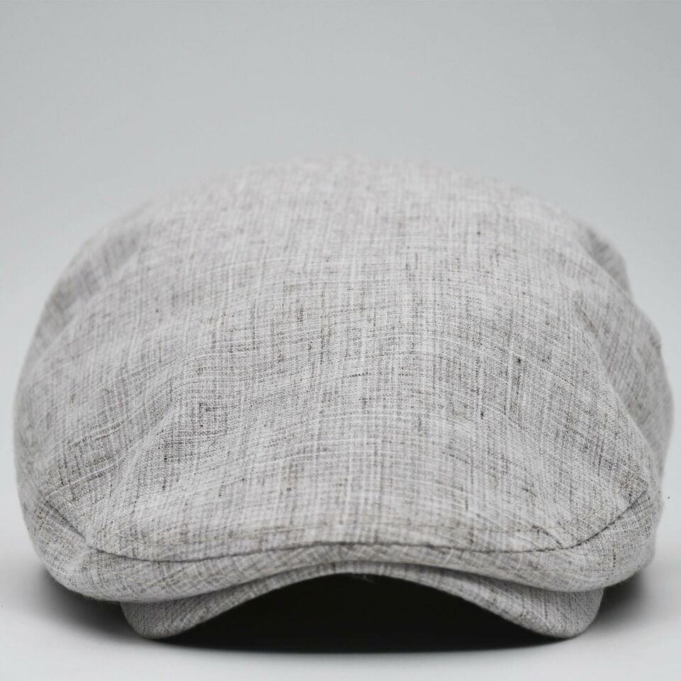 Erkek Kasket Keten Yazlık Flat Cap Şapka