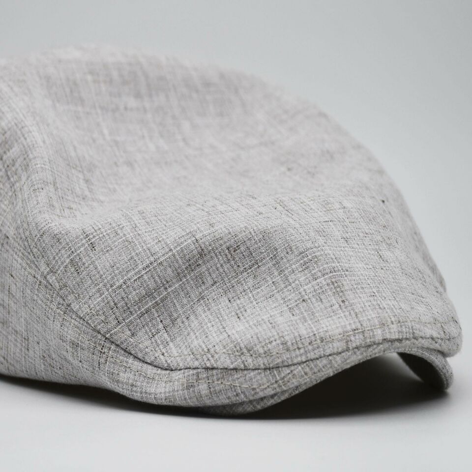 Erkek Kasket Keten Yazlık Flat Cap Şapka