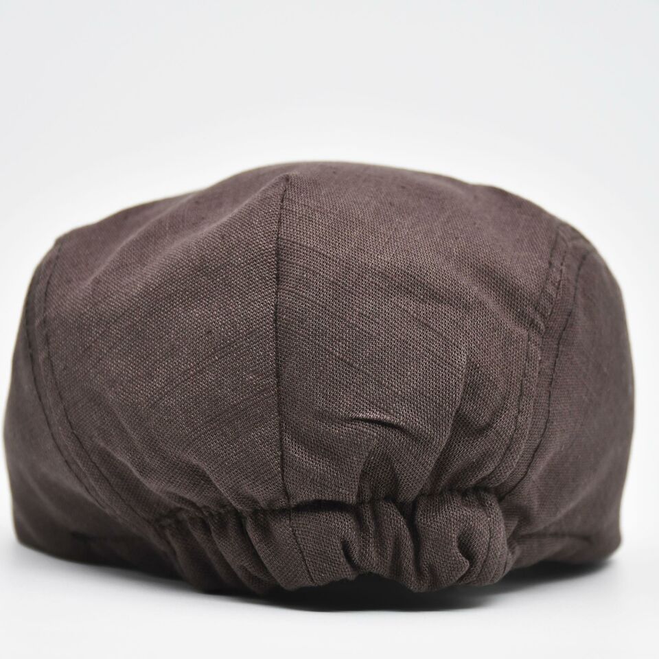 Erkek Kasket Keten Yazlık Flat Cap Şapka