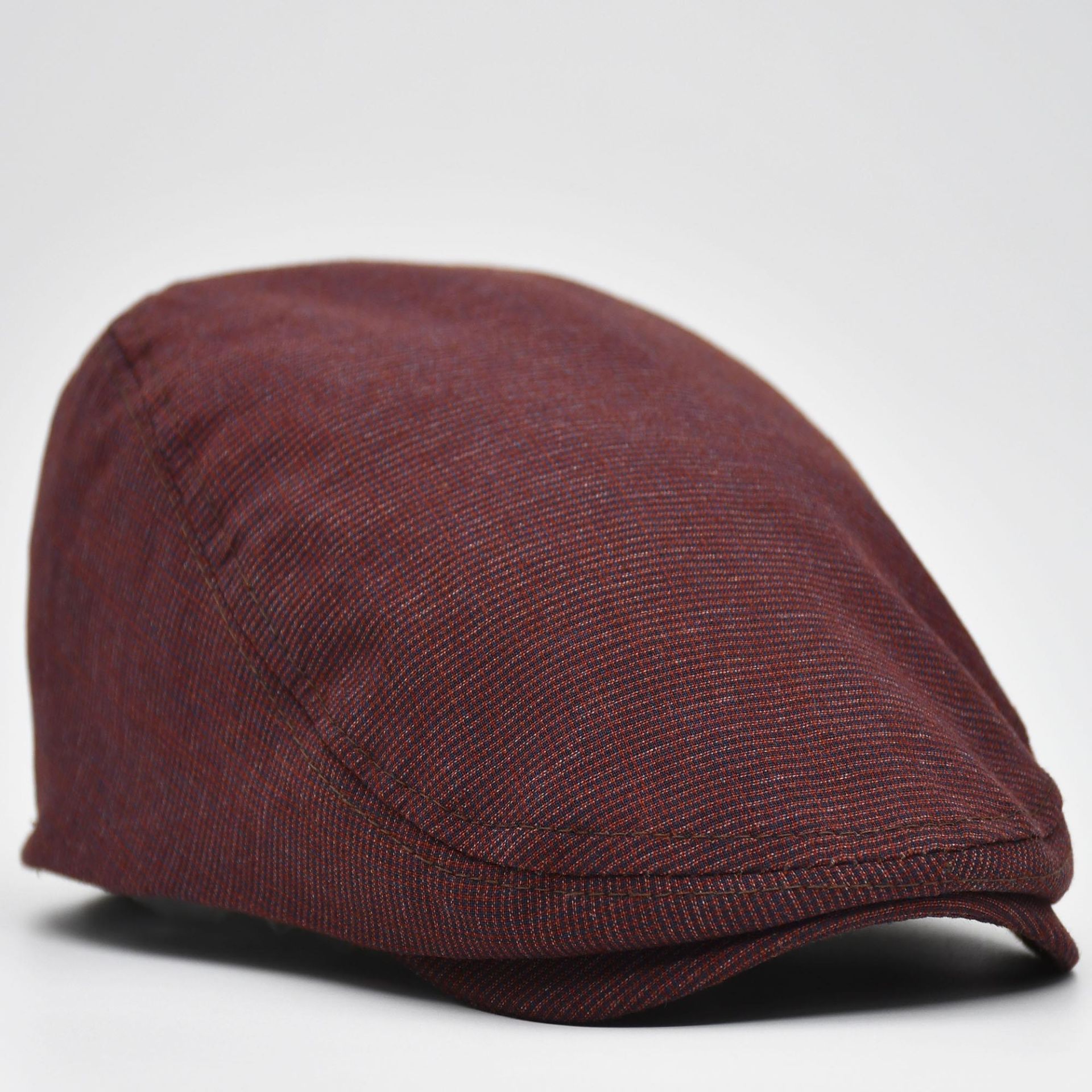 Erkek Kasket Keten Yazlık Flat Cap Şapka
