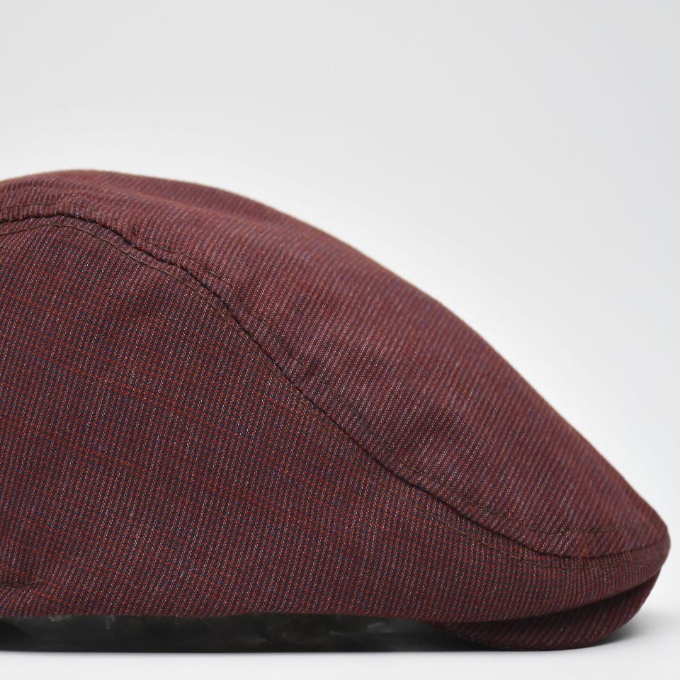 Erkek Kasket Keten Yazlık Flat Cap Şapka