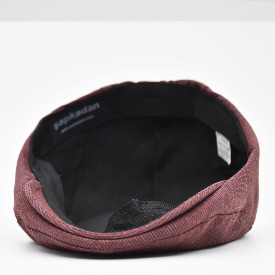 Erkek Kasket Keten Yazlık Flat Cap Şapka