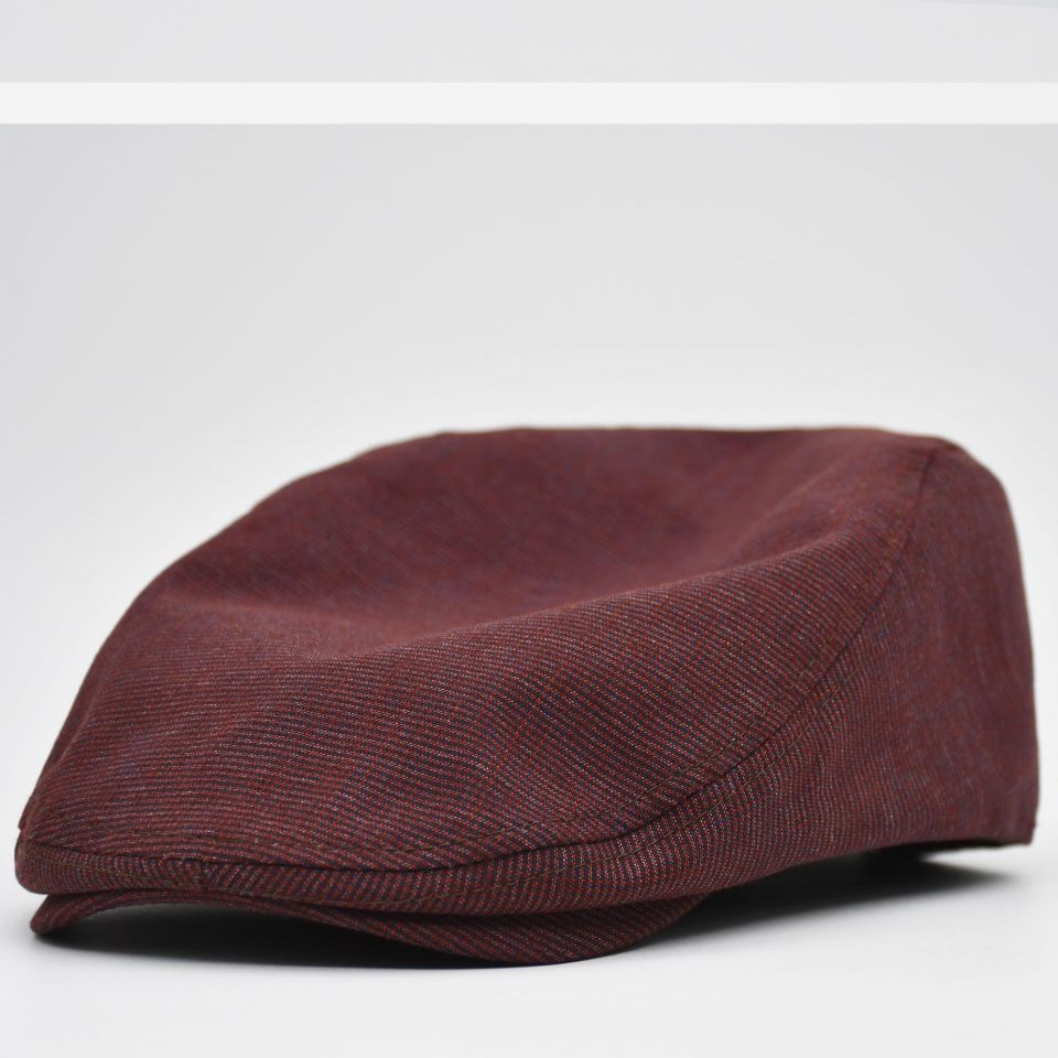 Erkek Kasket Keten Yazlık Flat Cap Şapka