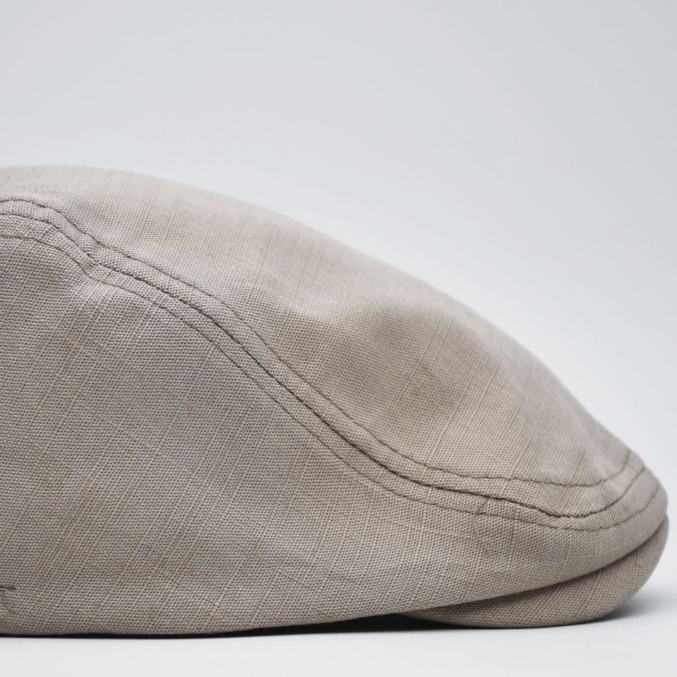 Erkek Kasket Keten Yazlık Flat Cap Şapka