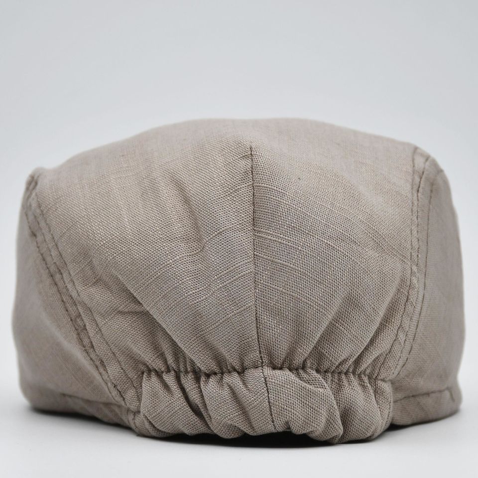 Erkek Kasket Keten Yazlık Flat Cap Şapka