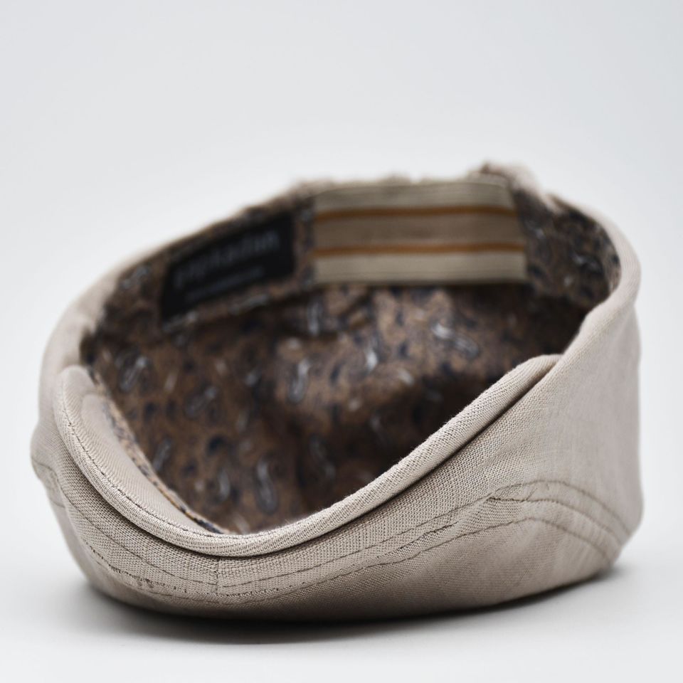 Erkek Kasket Keten Yazlık Flat Cap Şapka