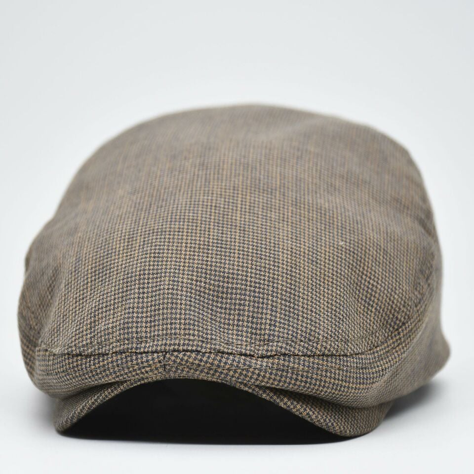 Erkek Kasket Keten Yazlık Flat Cap Şapka