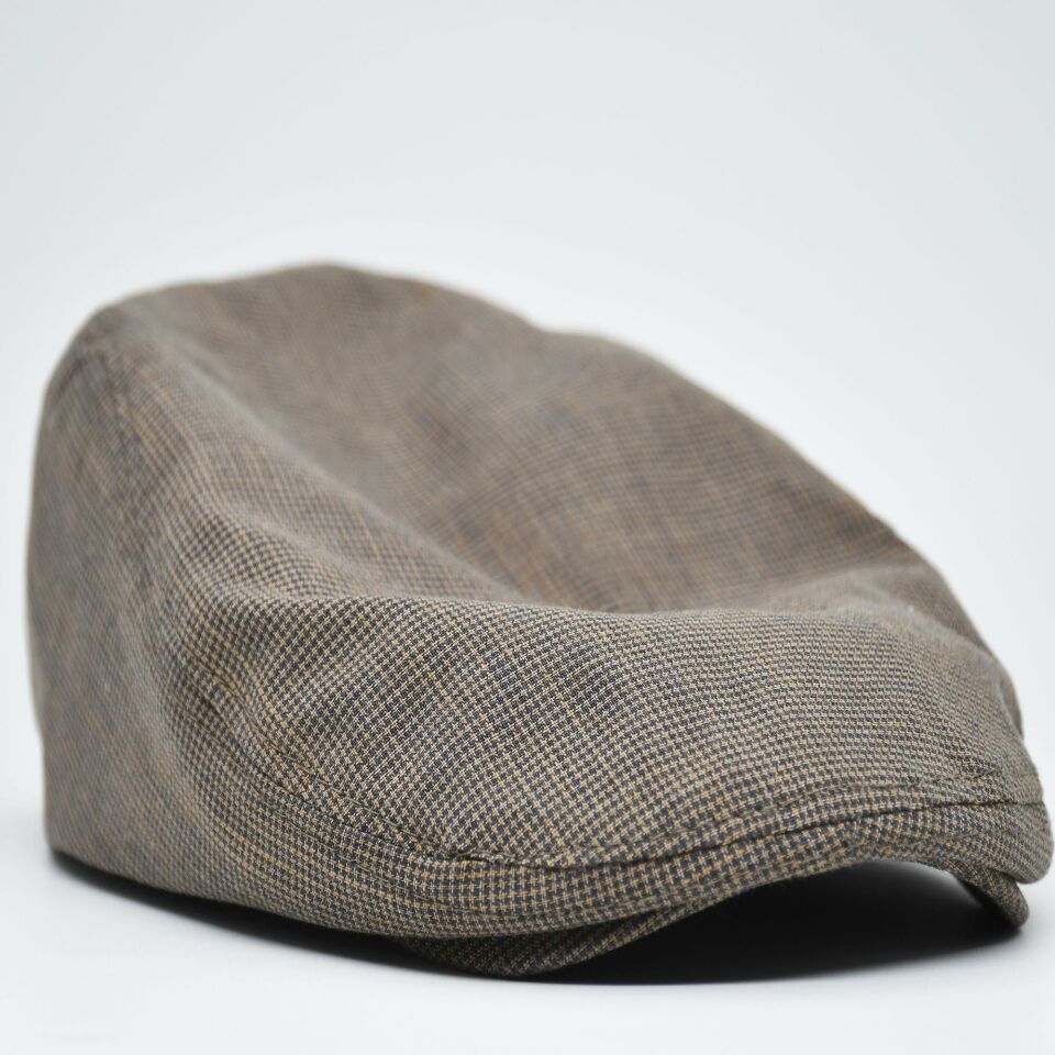 Erkek Kasket Keten Yazlık Flat Cap Şapka