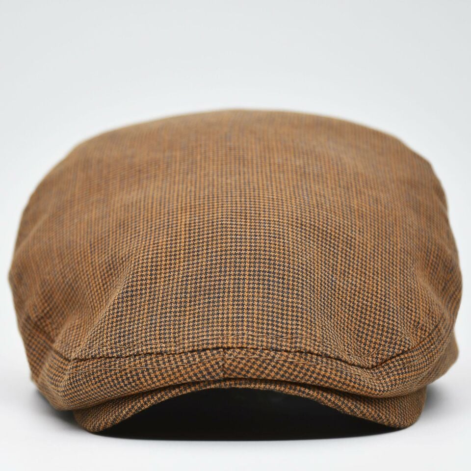 Erkek Kasket Keten Yazlık Flat Cap Şapka