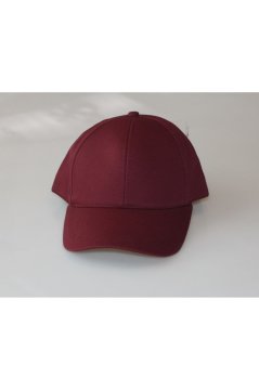 %100 Pamuk Kadın Şapka Kilitli Gabardin Kep-Bordo