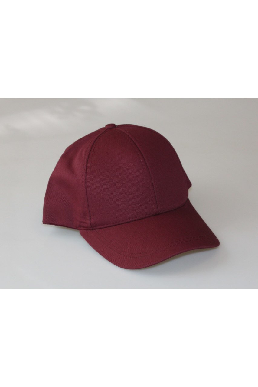 %100 Pamuk Kadın Şapka Kilitli Gabardin Kep-Bordo