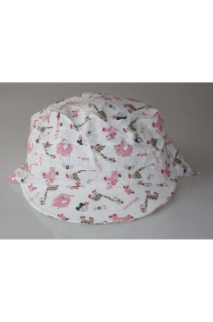 Çocuk Safari Şapka Bağlamalı Eşarp Siperli Bandana Plaj Şapkası Zürafa desenli