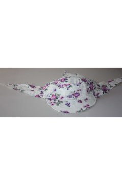 Çocuk Safari Şapka Bağlamalı Eşarp Siperli Bandana Plaj Şapkası Çiçek Desenli