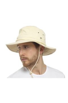 Unisex Bej Yazlık Katlanabilir Safari Şapka