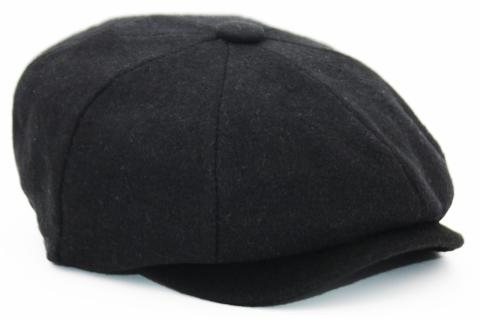 Peaky Blinders Şapka Newsboy Trend 8 Parça Kasket Siyah