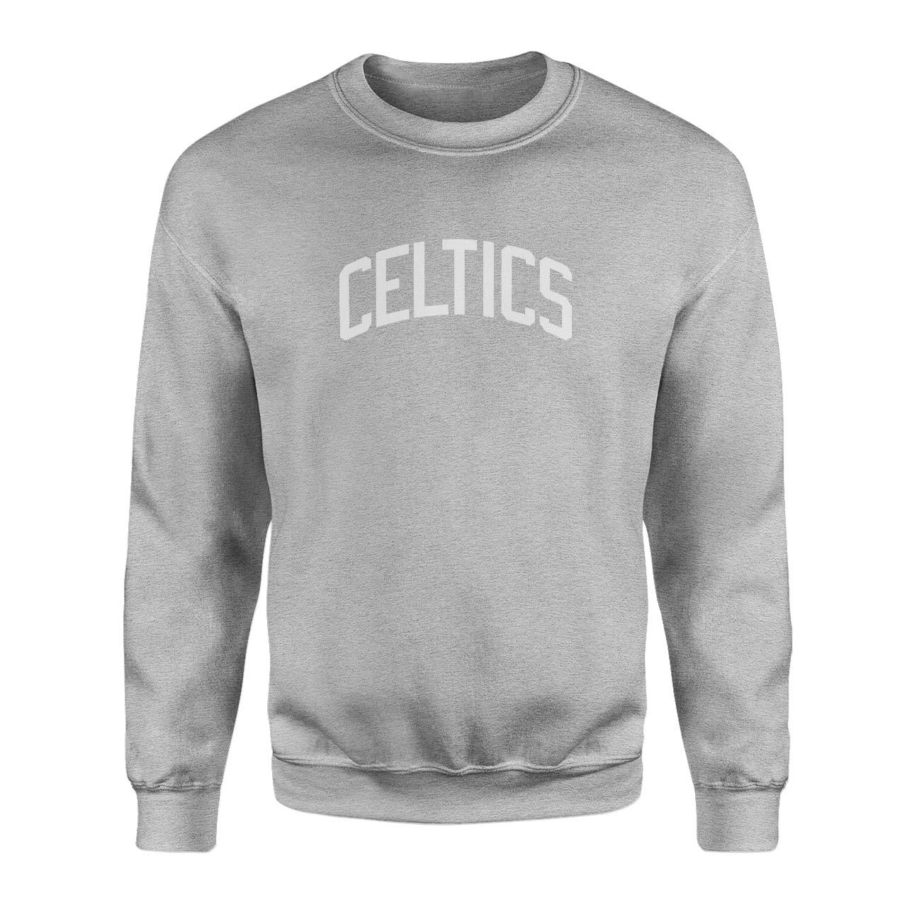 Celtics White Arch Gri Sweatshirt