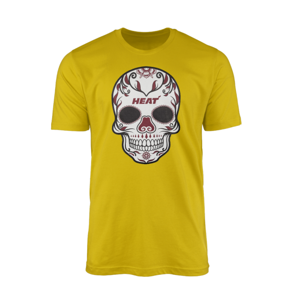 Miami Skull Sarı Tshirt