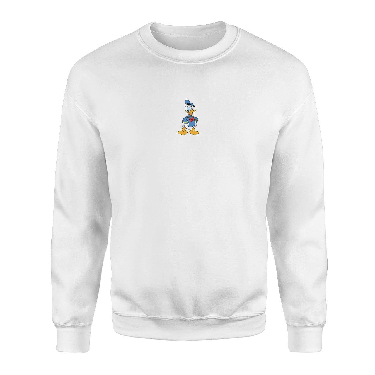 Donald Duck Beyaz Sweatshirt