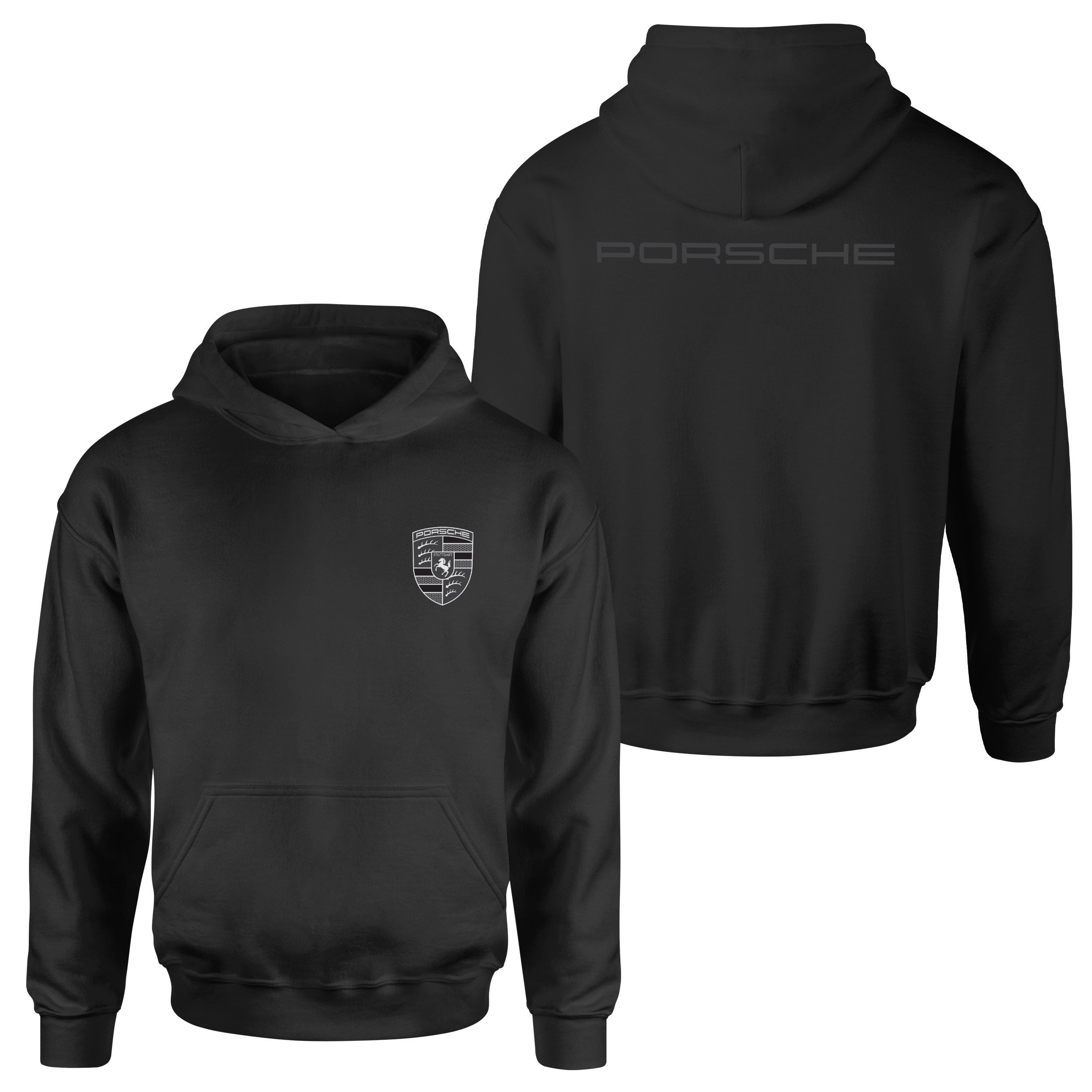 Porsche Muted Black Hoodie