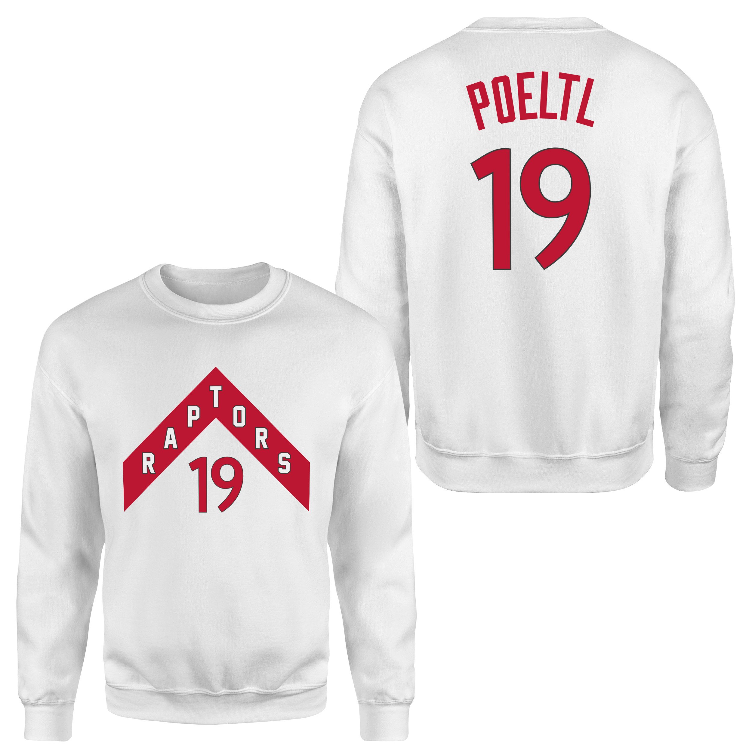 Jakob Poeltl 19 Raptors Jersey Sweatshirt