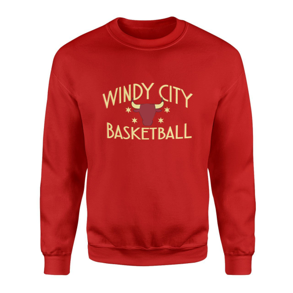 Windy City Kırmızı Sweatshirt