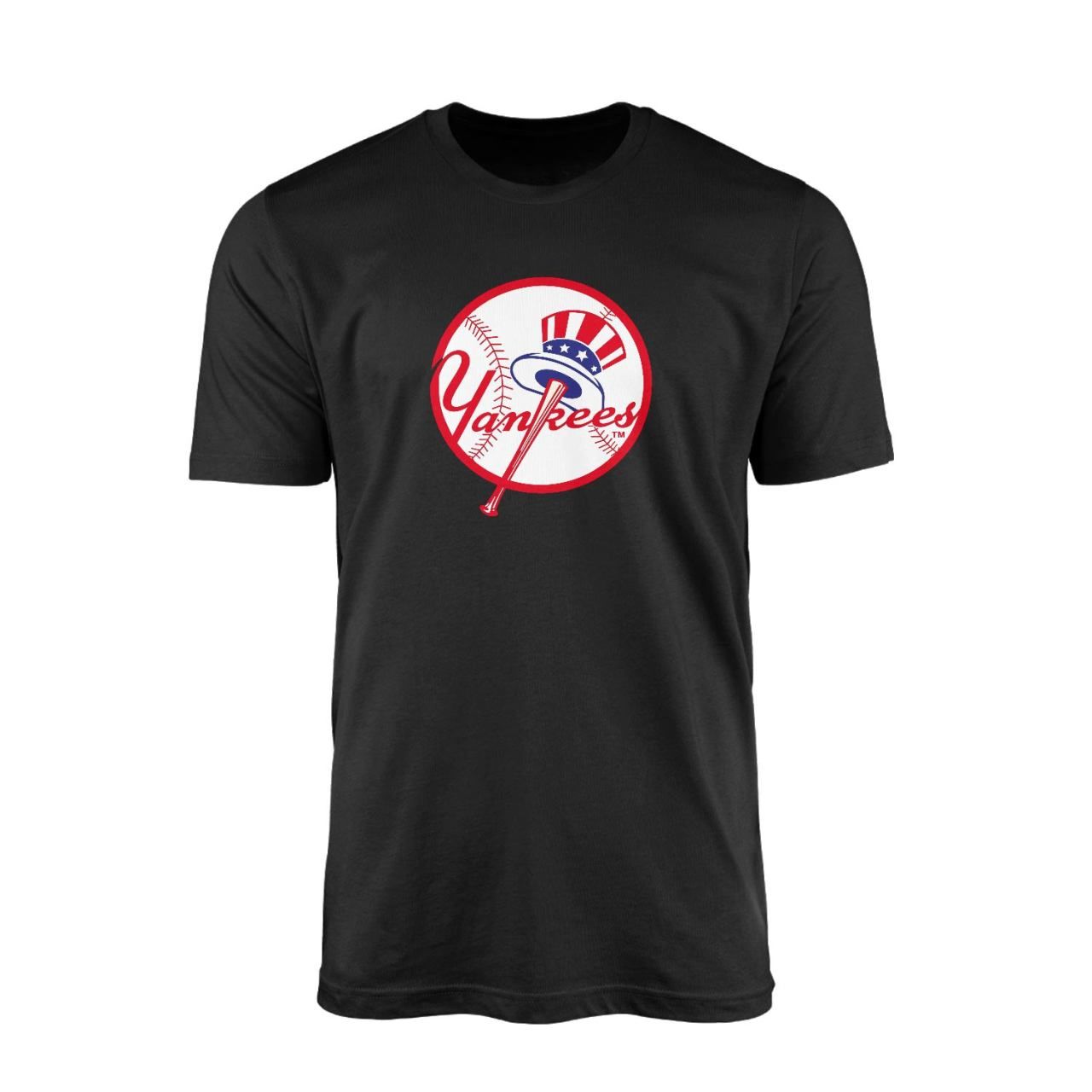 NY Yankees Siyah Tshirt