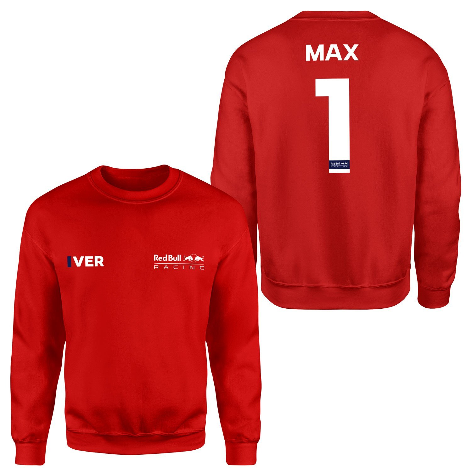 Max Verstappen Red Bull Racing White #1 Sweatshirt