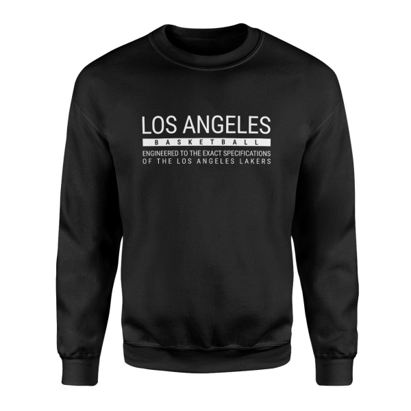 Los Angeles Basketball Siyah Sweatshirt