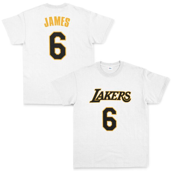 LeBron James 6 Gold & Black Tişört S - Beyaz | OUTLET