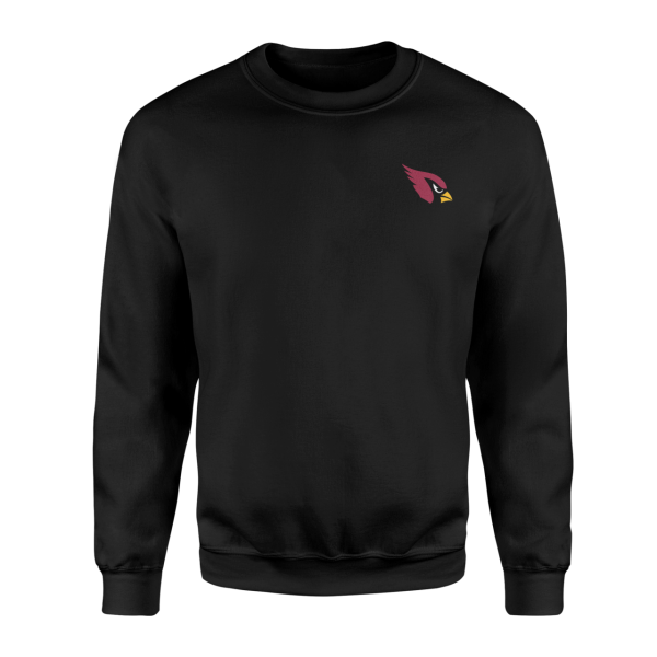 Arizona Cardinals Superior Logo Siyah Sweatshirt
