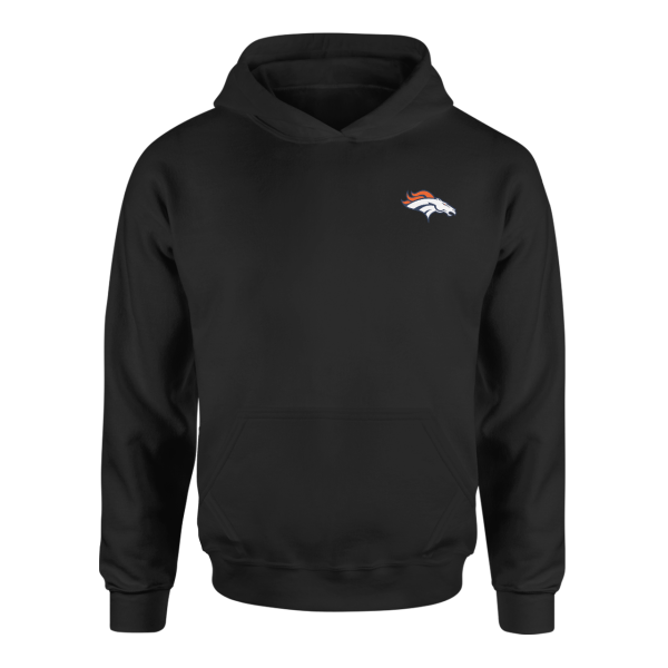 Denver Broncos Superior Logo Siyah Hoodie