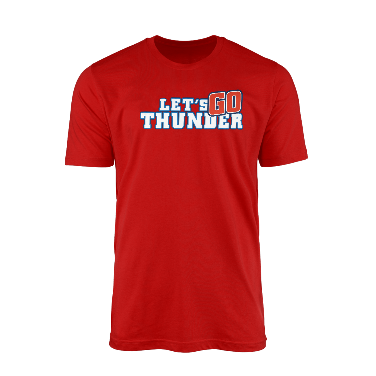 Oklahoma City Lets Go Kırmızı Tshirt