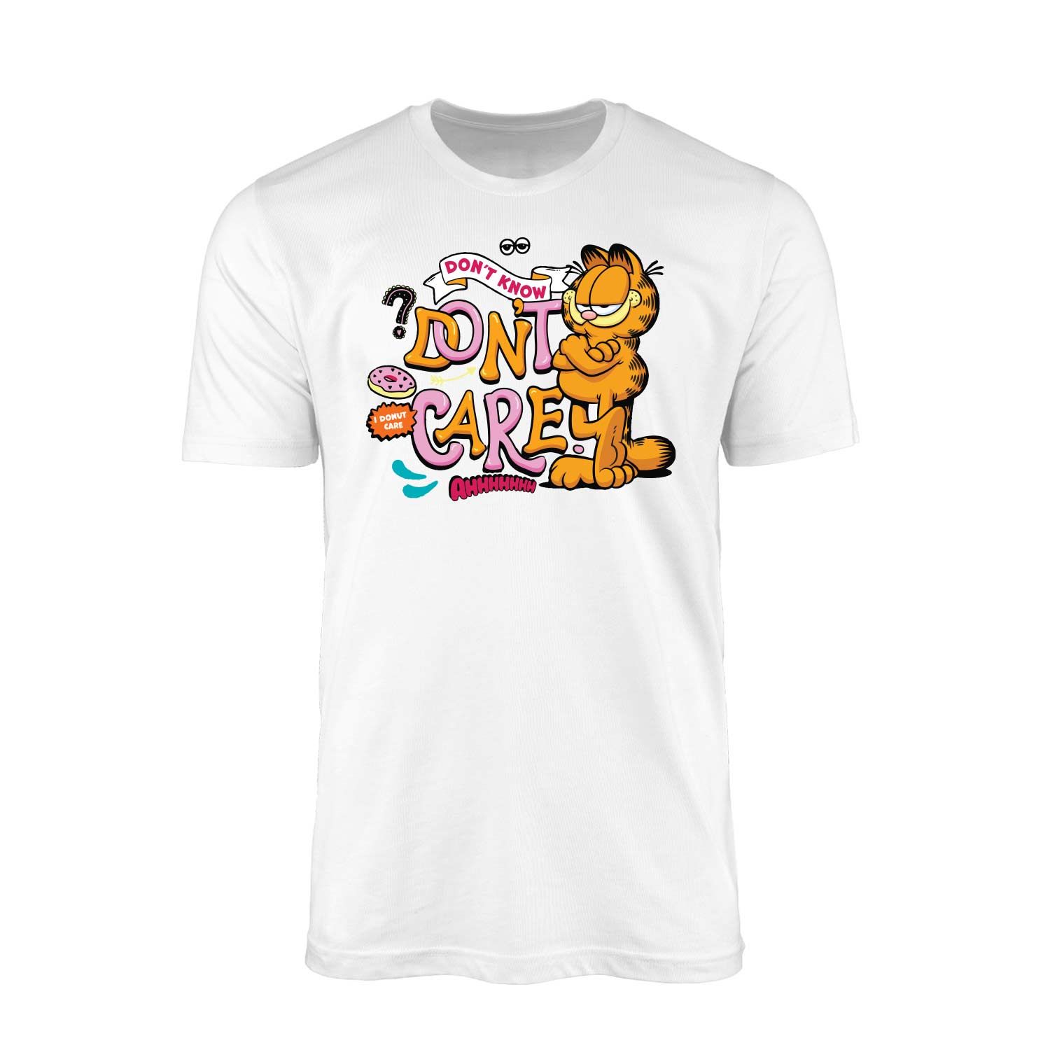 Garfield | I Don't Care Beyaz Tişört