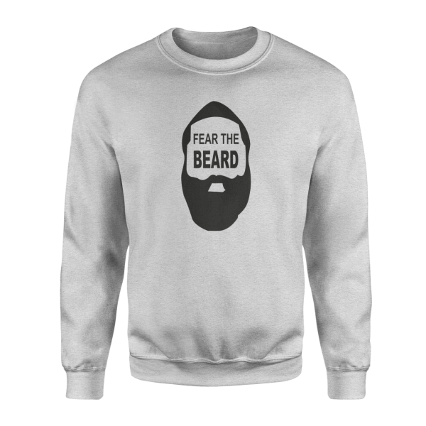 Fear The Beard Gri Sweatshirt