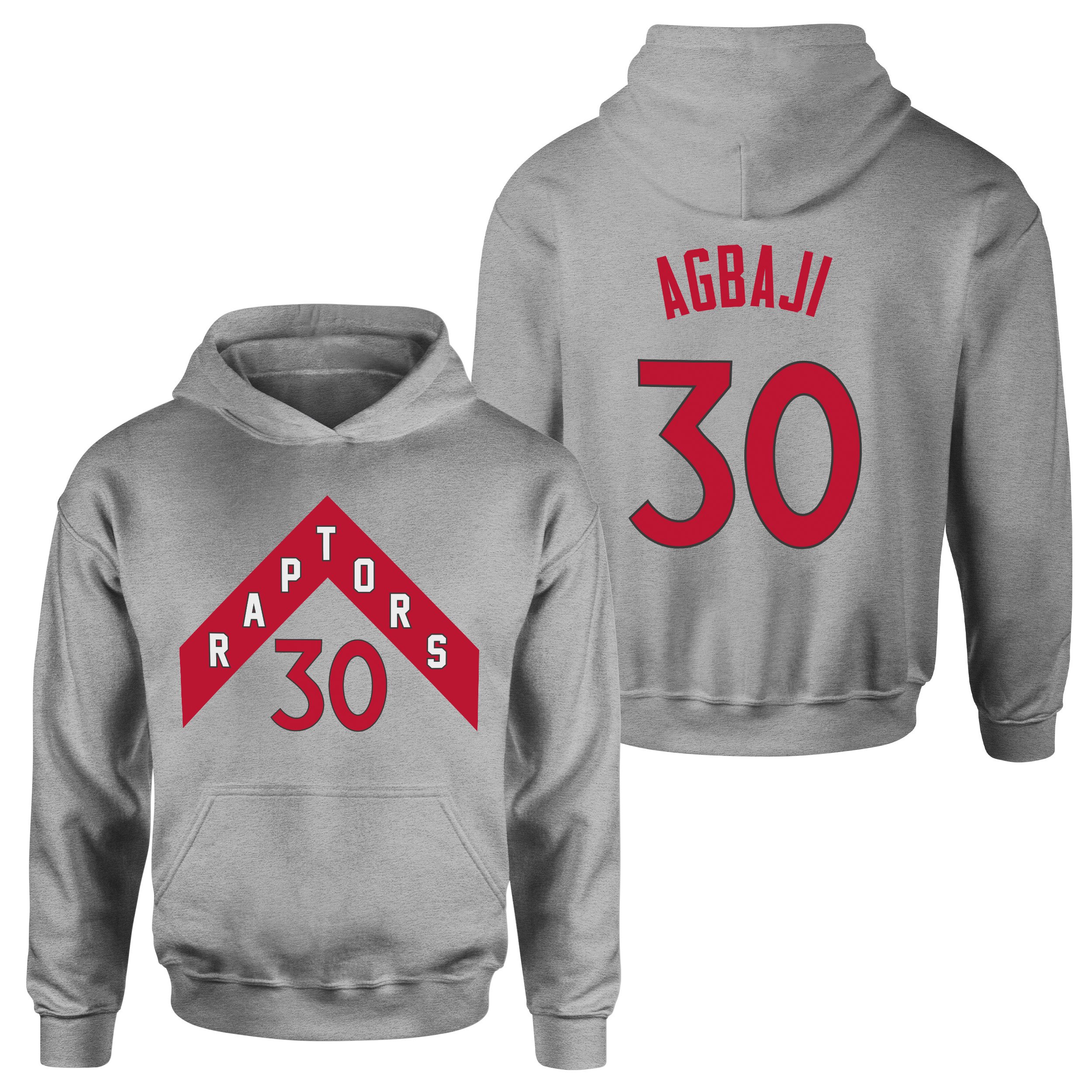 Ochai Agbaji 30 Raptors Jersey Hoodie