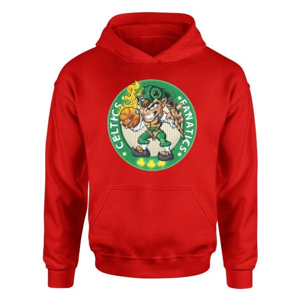 B Celtics Fanatics Hoodie XL - Kırmızı | OUTLET